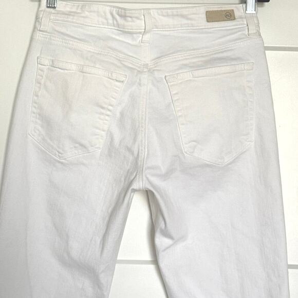 AG Adriano Goldschmied Alexxis Boot White Denim Jeans High Rise Vintage Fit 31R - Picture 9 of 13